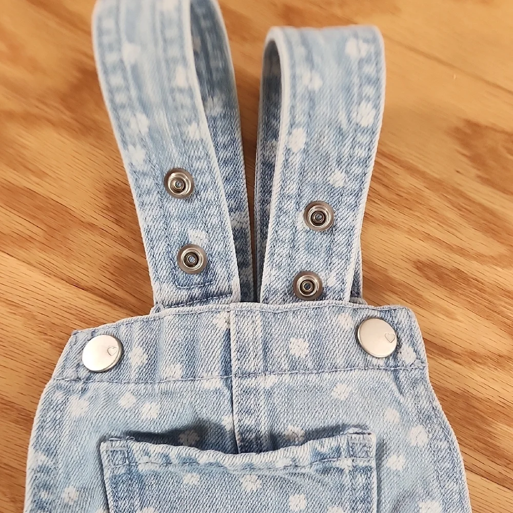The Children's Place Toddler Girls Denim Shortalls 2T